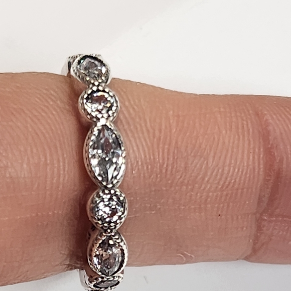 Pandora Ring Clear Czs - Picture 4 of 9